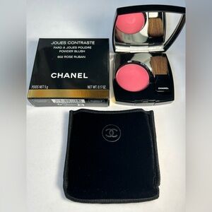 NWT🌷CHANEL JOUES CONTRASTE Powder Blush in #602 Rose Ruban